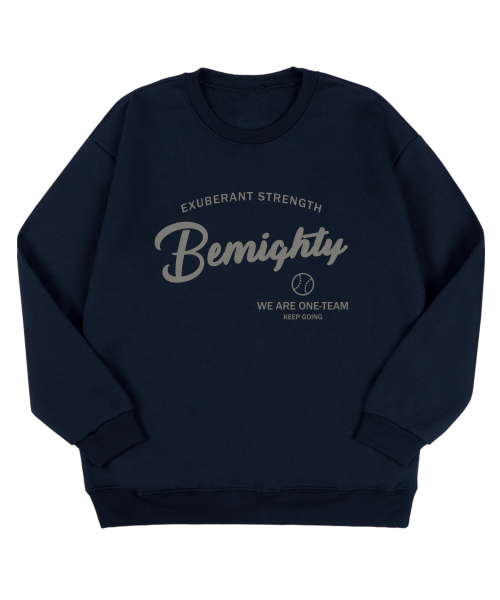 BEMIGHTY（ビーマイティー）の「ワンチームレタリング裏起毛オーバーサイズスウェットシャツ[ブラック]（スウェット・メンズ・その他・LARGE/X-LARGE/XX-LARGE）」の3枚目の写真