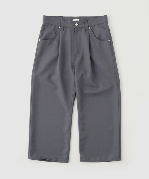 JIEDA(ジエダ)の「JIEDA / ジエダ WIDE ONE TUCK STRAIGHT PANTS(その他パンツ・メンズ・グレー/ブラック・1/2)」の1枚目の写真