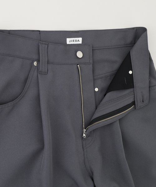JIEDA(ジエダ)の「JIEDA / ジエダ WIDE ONE TUCK STRAIGHT PANTS(その他パンツ・メンズ・グレー/ブラック・1/2)」の6枚目の写真
