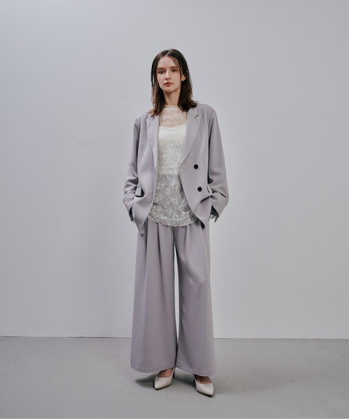 Julep(ジュレップ)の「Tailored Jacket(テーラードジャケット・レディース・グレイッシュベージュ/ライトグレー/ブラック・FREE)」の4枚目の写真