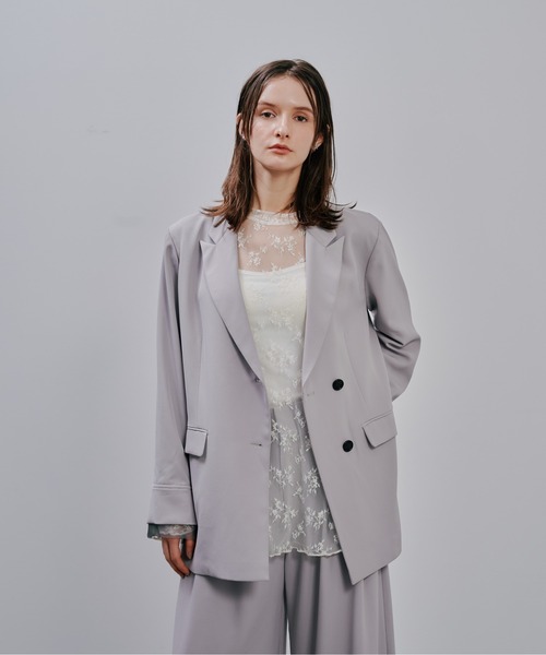 Julep(ジュレップ)の「Tailored Jacket(テーラードジャケット・レディース・グレイッシュベージュ/ライトグレー/ブラック・FREE)」の7枚目の写真