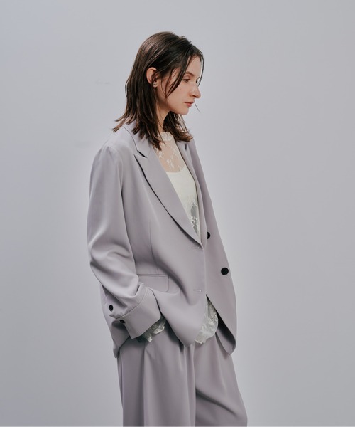 Julep(ジュレップ)の「Tailored Jacket(テーラードジャケット・レディース・グレイッシュベージュ/ライトグレー/ブラック・FREE)」の8枚目の写真