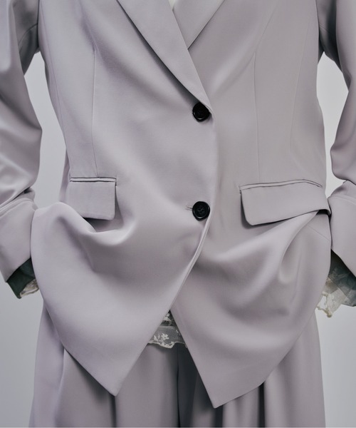Julep(ジュレップ)の「Tailored Jacket(テーラードジャケット・レディース・グレイッシュベージュ/ライトグレー/ブラック・FREE)」の14枚目の写真