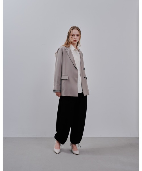 Julep(ジュレップ)の「Tailored Jacket(テーラードジャケット・レディース・グレイッシュベージュ/ライトグレー/ブラック・FREE)」の15枚目の写真