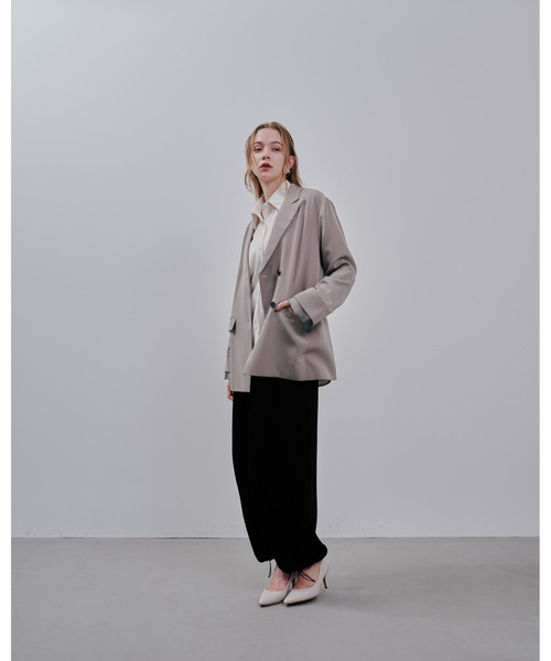 Julep(ジュレップ)の「Tailored Jacket(テーラードジャケット・レディース・グレイッシュベージュ/ライトグレー/ブラック・FREE)」の16枚目の写真
