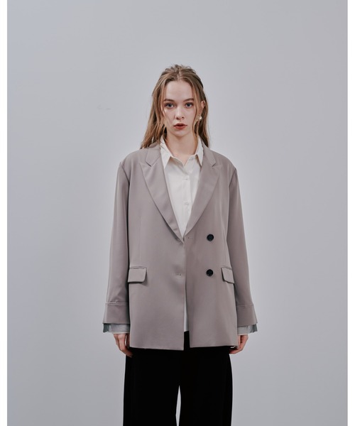 Julep(ジュレップ)の「Tailored Jacket(テーラードジャケット・レディース・グレイッシュベージュ/ライトグレー/ブラック・FREE)」の18枚目の写真