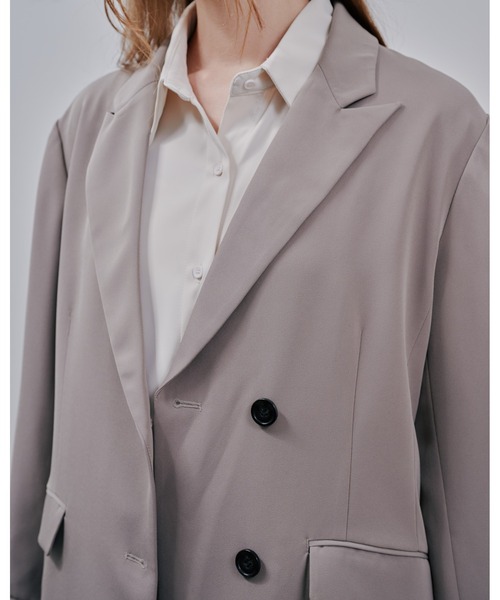 Julep(ジュレップ)の「Tailored Jacket(テーラードジャケット・レディース・グレイッシュベージュ/ライトグレー/ブラック・FREE)」の22枚目の写真