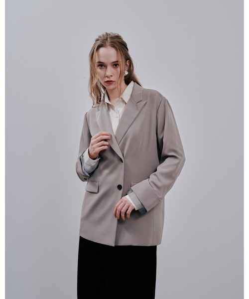 Julep(ジュレップ)の「Tailored Jacket(テーラードジャケット・レディース・グレイッシュベージュ/ライトグレー/ブラック・FREE)」の21枚目の写真