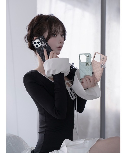 iPhone17 Darich キルティングミラーDDチャームiPhoneケース キルティングミラーDDチャームiPhoneケース – Darich