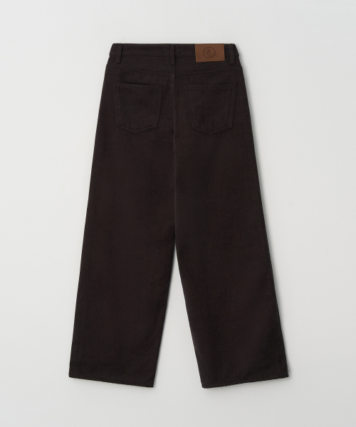BUTTON UP（ボタンアップ）の「ベルベットワイドパンツ（ブラウン）（その他パンツ・レディース・その他・S/M/L）」の2枚目の写真