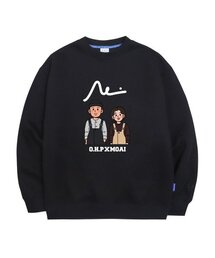 OHP x MOAI カップル 裏起毛 スウェット