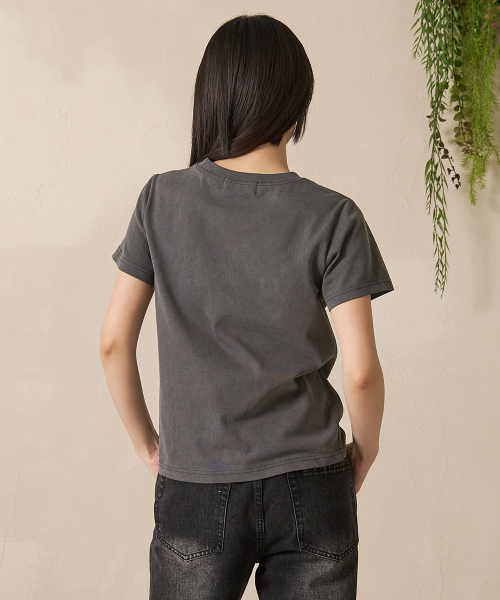 FDR(エフディーアール)の「Stitch_Planet オーバーフィット 半袖 ヴィンテージ チャコール(Tシャツ/カットソー・レディース・その他・ONE SIZE)」の3枚目の写真