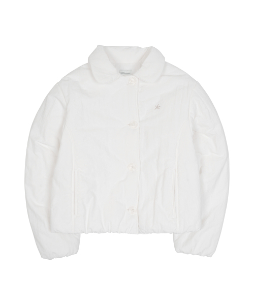 THECOLDESTMOMENT(ザコールデストモーメント)の「(w) TCM round collar padding (white)(ダウンジャケット/コート・レディース・その他・S/M)」の1枚目の写真