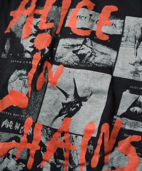 THRIFTY LOOK(スリフティールック)の「THRIFTY LOOK スリフティルック / THRIFTY"ALICE IN CHAIN"TEE(Tシャツ/カットソー・メンズ・ブラック系2/ブラック・X-LARGE/LARGE)」の12枚目の写真
