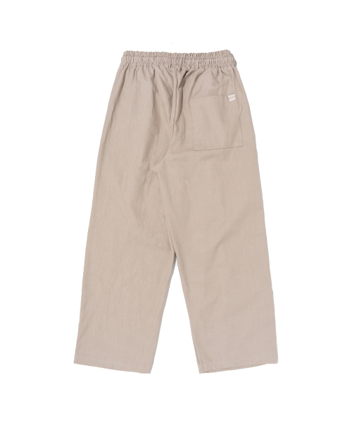 CARGOBROS(カーゴブロス)の「ツーピンタックリネンワイドバンディングパンツ(ベージュ)(その他パンツ・メンズ・その他・FREE)」の2枚目の写真