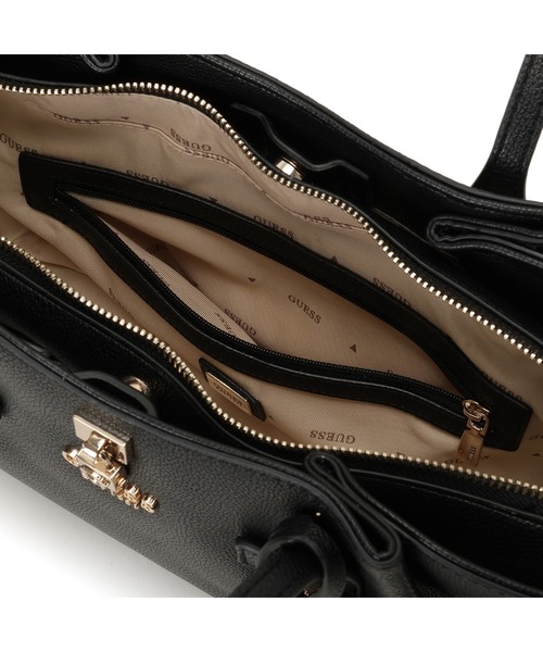 Guess（ゲス）の「YESBA Girlfriend Shoulder Satchel トートバッグ  （トートバッグ・レディース・ブラック/ベージュ・ONE SIZE）」の11枚目の写真