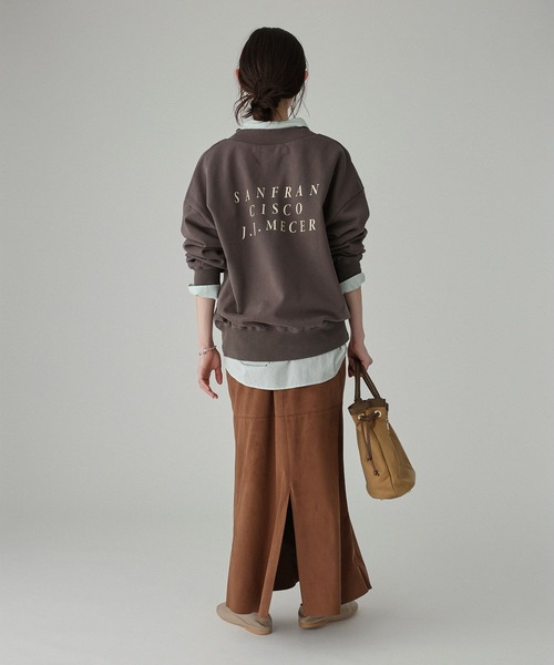 jj mercer（ジェイジェイマーサー）の「【J.J. Mercer】＜別注＞スウェット（スウェット・レディース・ホワイト/ベージュ/チャコール・フリー）」の12枚目の写真