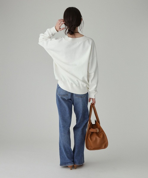 jj mercer（ジェイジェイマーサー）の「【J.J. Mercer】＜別注＞スウェット（スウェット・レディース・ホワイト/ベージュ/チャコール・フリー）」の22枚目の写真