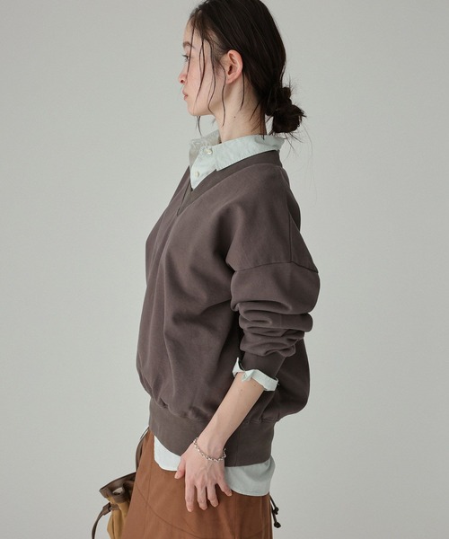 jj mercer（ジェイジェイマーサー）の「【J.J. Mercer】＜別注＞スウェット（スウェット・レディース・ホワイト/ベージュ/チャコール・フリー）」の18枚目の写真