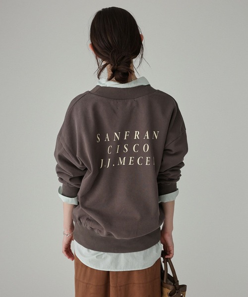 jj mercer（ジェイジェイマーサー）の「【J.J. Mercer】＜別注＞スウェット（スウェット・レディース・ホワイト/ベージュ/チャコール・フリー）」の17枚目の写真