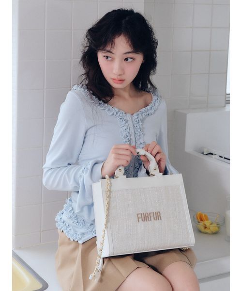 FURFUR(ファーファー)の「ベルト付きタックミニスカート(スカート・レディース・グレー/ブラック/ベージュ・F)」の10枚目の写真