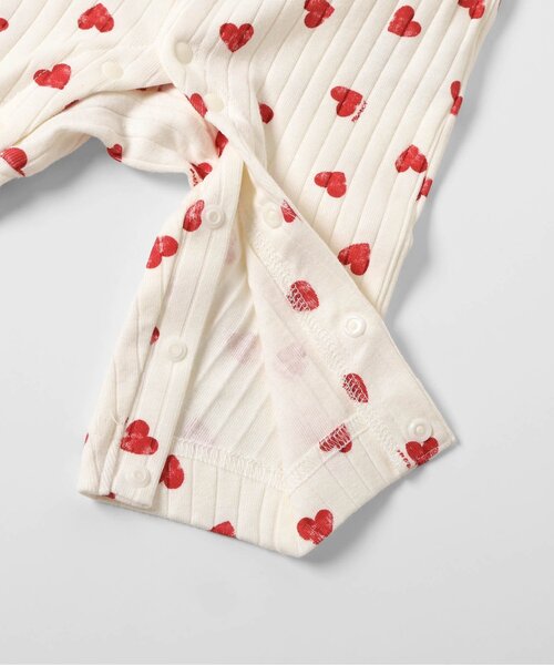 apres les cours（アプレレクール）の「ハート柄フリルカバーオール（ロンパース・キッズ・アイボリー・80/70/60）」の13枚目の写真