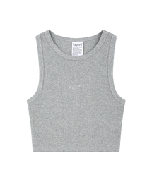 MAVRK（マーベリック）の「ソフトリブクロップスリーブレスグレー（Tシャツ/カットソー）」