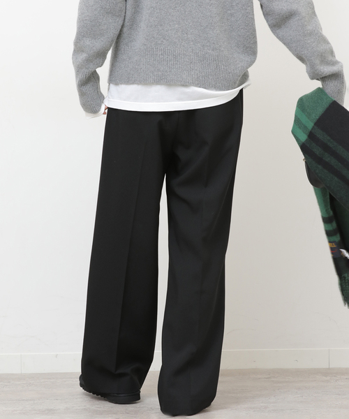 JOURNAL STANDARD relume(ジャーナルスタンダード レリューム)の「《WEB限定追加》マットウースフレアタックパンツ(スラックス・レディース・ブラック/チャコールグレー/ネイビー/グレー・36/38)」の19枚目の写真