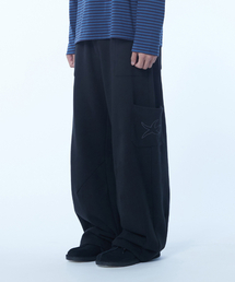 TCM cargo logo sweat pants (black)