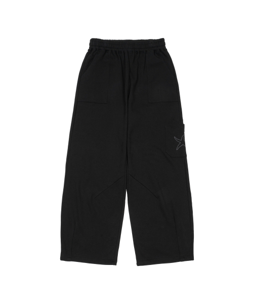 THECOLDESTMOMENT（ザコールデストモーメント）の「TCM cargo logo sweat pants (black)（その他パンツ・レディース・その他・S/M/L）」の2枚目の写真