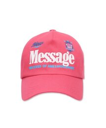 AMESWORLDWIDE（アメスワールドワイド）の「MESSAGE BALL CAP PINK (AM2DFUAB23A)（キャップ）」