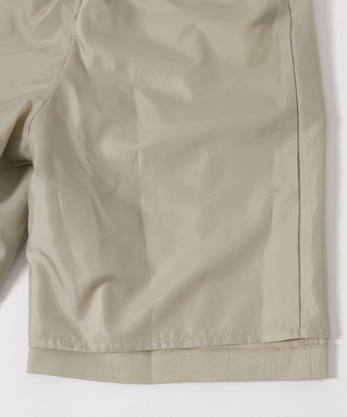 mysty woman（ミスティウーマン）の「センタープレスハーフパンツ　643316（その他パンツ・レディース・ブラック/ライトベージュ・FREE）」の5枚目の写真