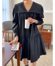 AMAJI（アマジ）の「セーラーカラーティアードチュニック（チュニック）」