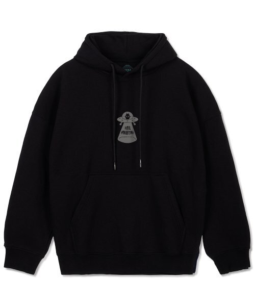 ASTRAL PROJECTION(アストラルプロジェクション)の「エイリアンオーバーサイズワイドショルダーフードパーカー_ブラック(パーカー・メンズ・その他・MEDIUM/LARGE/X-LARGE/XX-LARGE)」の2枚目の写真