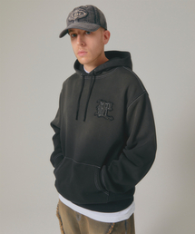 LMC( )��GOTHIC APPLIQUE BRUSH HOODIE black(�p�[�J�[)