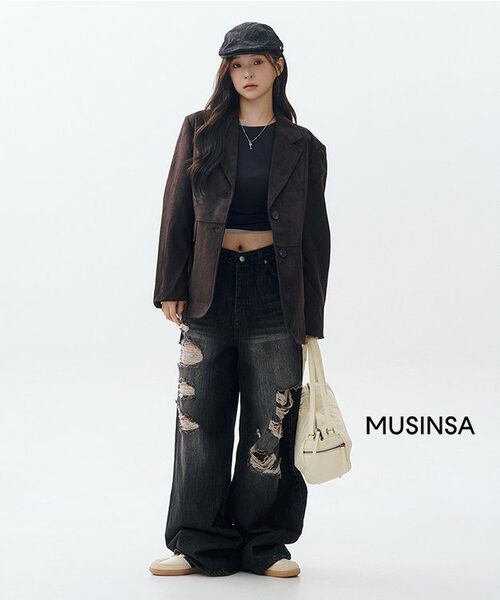 ROCKCAKE（ロックケーキ）の「Faye Damage Jeans - Black（デニムパンツ・レディース・その他・S/M/XS）」の12枚目の写真