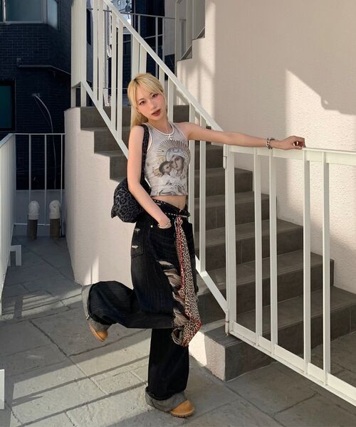 ROCKCAKE（ロックケーキ）の「Faye Damage Jeans - Black（デニムパンツ・レディース・その他・S/M/XS）」の13枚目の写真