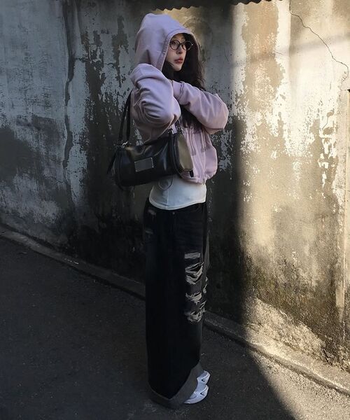 ROCKCAKE（ロックケーキ）の「Faye Damage Jeans - Black（デニムパンツ・レディース・その他・S/M/XS）」の19枚目の写真