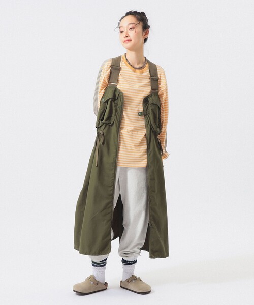 【処分特価対象】BEAMS BOY/ナイロン フィッシング ベスト ワンピース ナイロン フィッシング ベスト アレンジ ワンピース（ワンピース