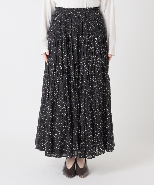 JOURNAL STANDARD relume(ジャーナルスタンダード レリューム)の「コットンボイルクリンクルマーメイドスカート(ドット柄)(スカート・レディース・ブラック・FREE)」の13枚目の写真