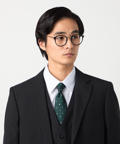 COMME CA ISM(コムサイズム)の「リンゴドット柄 ネクタイ(ネクタイ・メンズ・ネイビー/グリーン/アイボリー・FREE)」の1枚目の写真