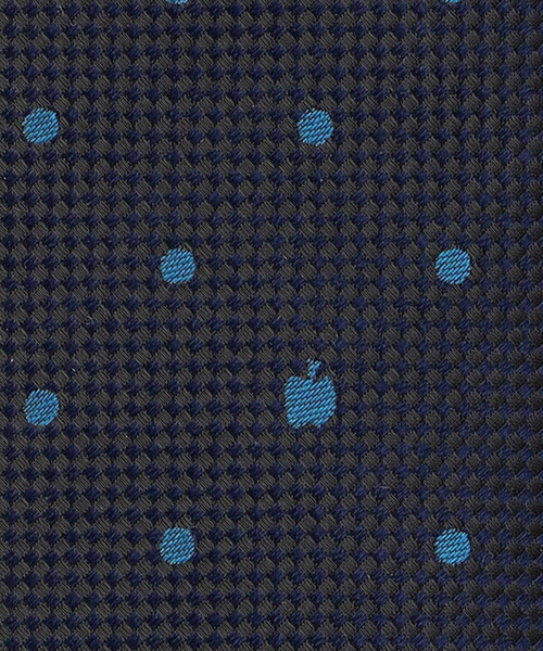 COMME CA ISM(コムサイズム)の「リンゴドット柄 ネクタイ(ネクタイ・メンズ・ネイビー/グリーン/アイボリー・FREE)」の5枚目の写真