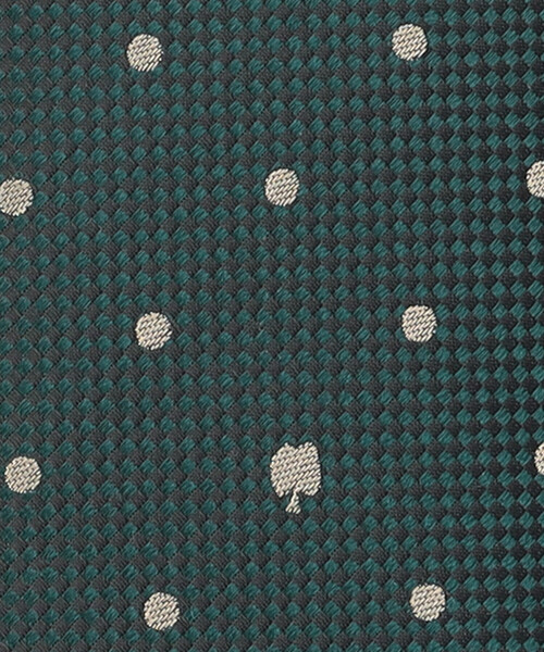 COMME CA ISM(コムサイズム)の「リンゴドット柄 ネクタイ(ネクタイ・メンズ・ネイビー/グリーン/アイボリー・FREE)」の4枚目の写真