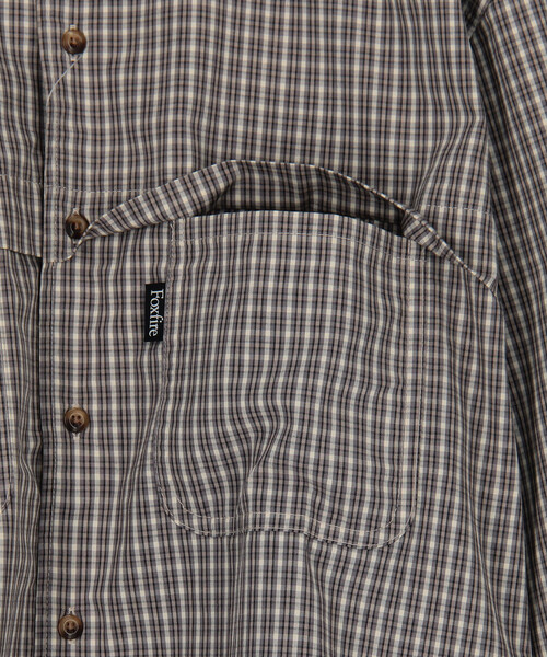 Foxfire（フォックスファイヤー）の「Foxfire/フォックスファイヤー 別注 フィッシングポケット ロングスリーブ スピンドルシャツ（シャツ/ブラウス・メンズ・ネイビー/グレー/その他9/ブラウン/オリーブ・MEDIUM/LARGE）」の8枚目の写真