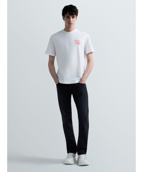 REPLAY(リプレイ)の「ヘビーコットンジャージーSICILYプリントTシャツ(Tシャツ/カットソー・メンズ・ホワイト/エメラルド・SMALL/LARGE/MEDIUM/X-LARGE)」の3枚目の写真