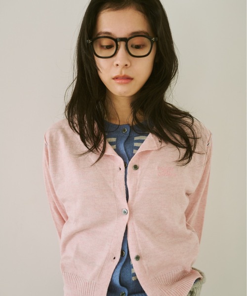 common gull products.（コモンガルプロダクツ）の「2つで1つのカーディガン、芽心（カーディガン/ボレロ・レディース・レッド系/ブルー系/ネイビー/ピンク系・SMALL/MEDIUM/LARGE）」の4枚目の写真