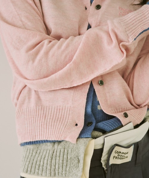 common gull products.（コモンガルプロダクツ）の「2つで1つのカーディガン、芽心（カーディガン/ボレロ・レディース・レッド系/ブルー系/ネイビー/ピンク系・SMALL/MEDIUM/LARGE）」の12枚目の写真