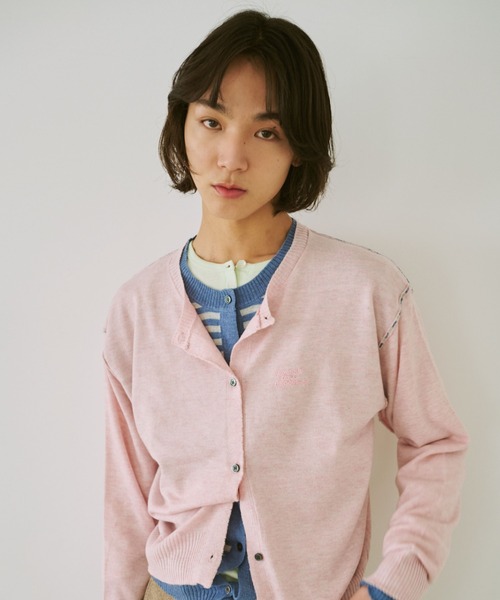 common gull products.（コモンガルプロダクツ）の「2つで1つのカーディガン、芽心（カーディガン/ボレロ・レディース・レッド系/ブルー系/ネイビー/ピンク系・SMALL/MEDIUM/LARGE）」の19枚目の写真