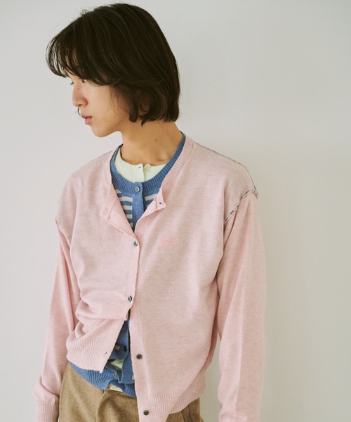 common gull products.（コモンガルプロダクツ）の「2つで1つのカーディガン、芽心（カーディガン/ボレロ・レディース・レッド系/ブルー系/ネイビー/ピンク系・SMALL/MEDIUM/LARGE）」の21枚目の写真