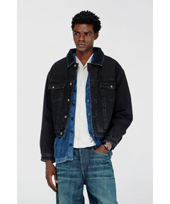 コーティング加工　デニムジャケット archive セール】DISCOVERED CROCHET DENIM BLOUSON（デニムジャケット